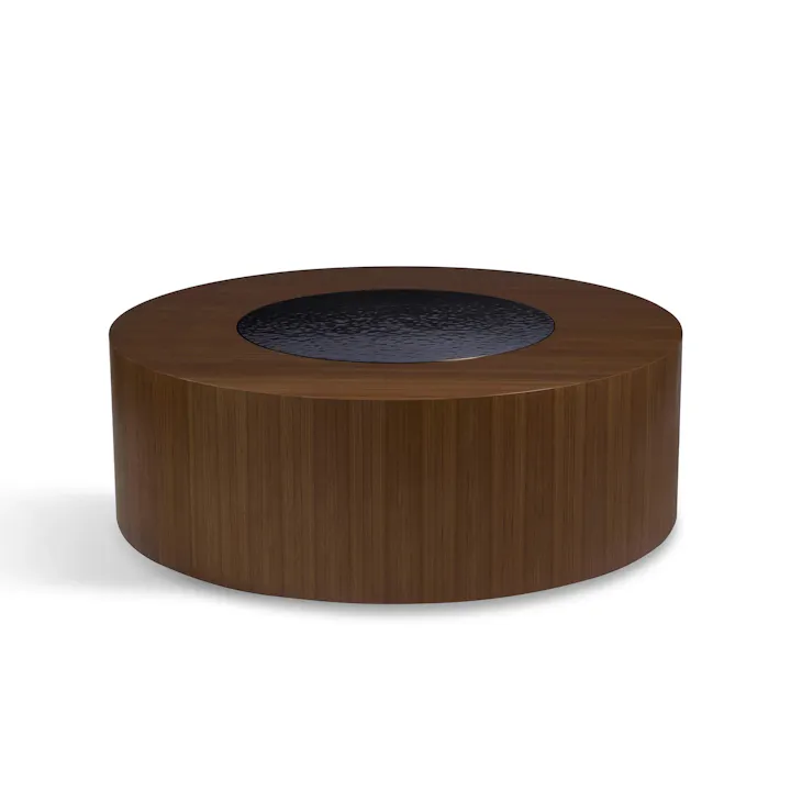de sousa hughes natasha baradaran Circle Coffee Table Sawn Walnut