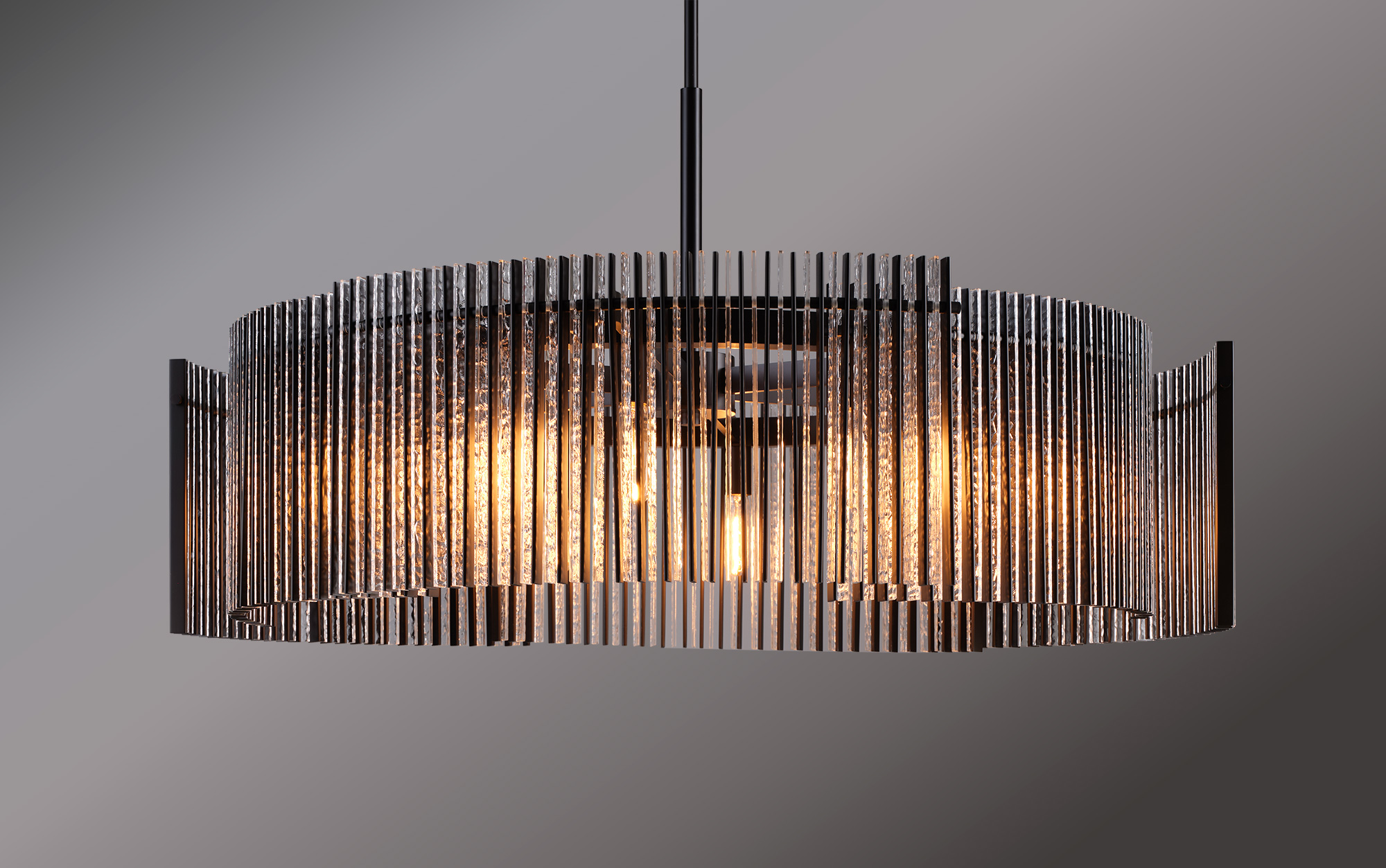 de sousa hughes Jonathan Browning Guimard Circular Chandelier detail