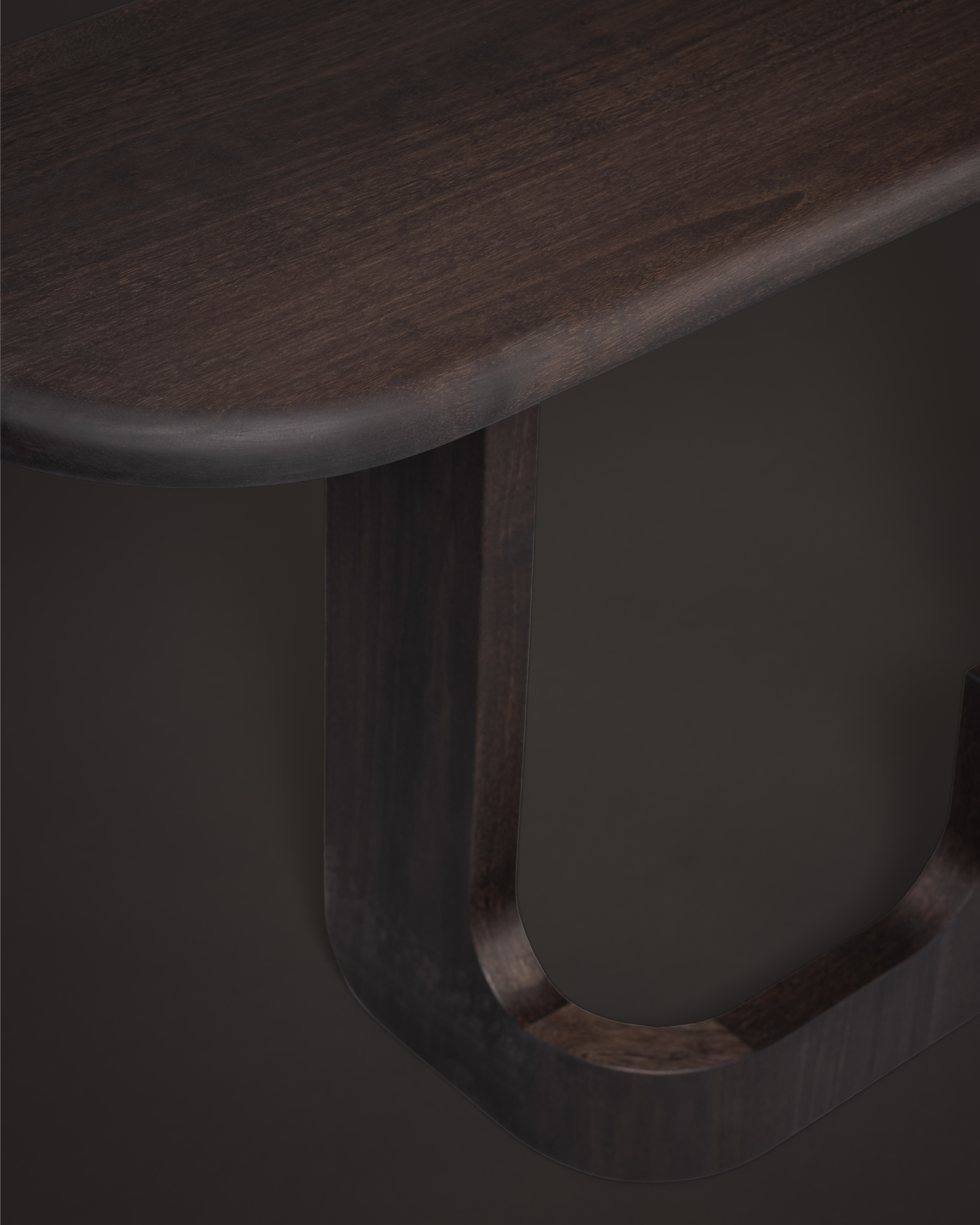 de sousa hughes john pomp Unearthed Smoked Walnut Console top detail