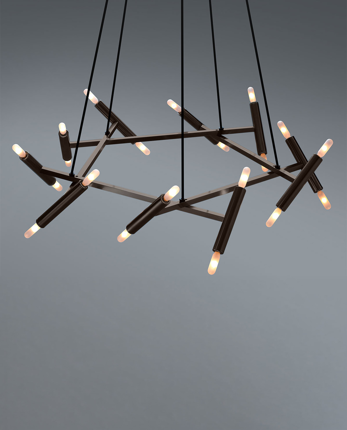 Qf7Re de sousa hughes Jonathan Browning Le Petite Pentagone Chandelier thumbnail