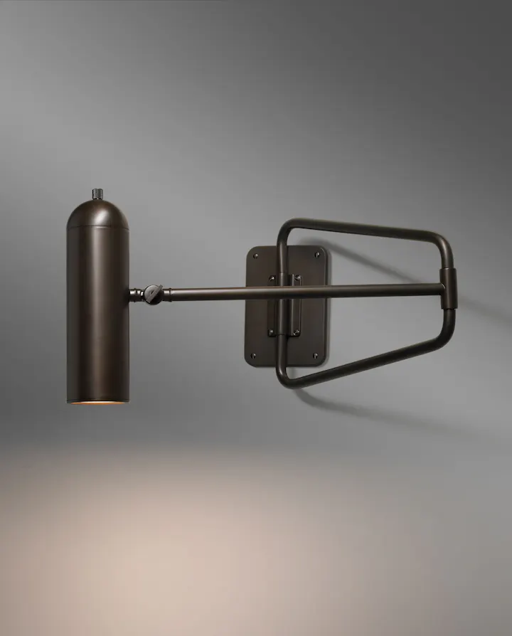 Qf7Ro de sousa hughes Jonathan Browning Mallet Swing Arm Sconce thumbnail