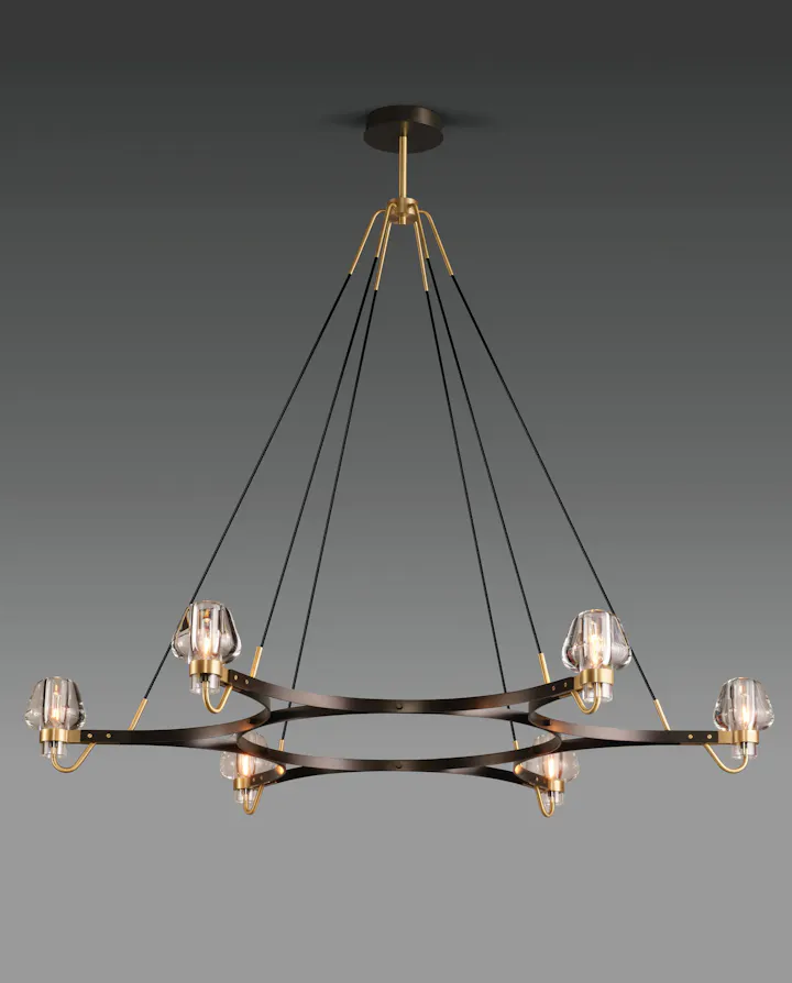 Qf7UI de sousa hughes Jonathan Browning Montalembert 6 Light Chandelier 5ft
