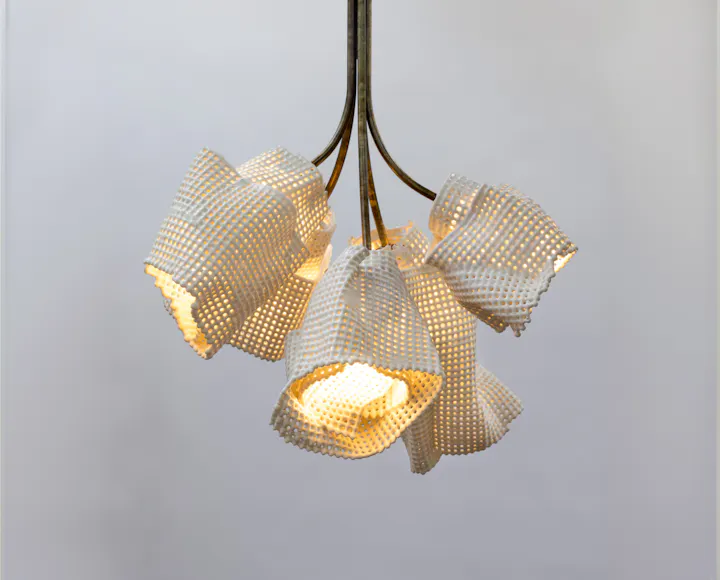de sousa hughes scott daniel design ceramic bloom chandelier thumbnail