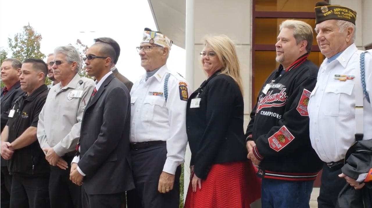 Rivers Casino Veterans Day Flag Ceremony