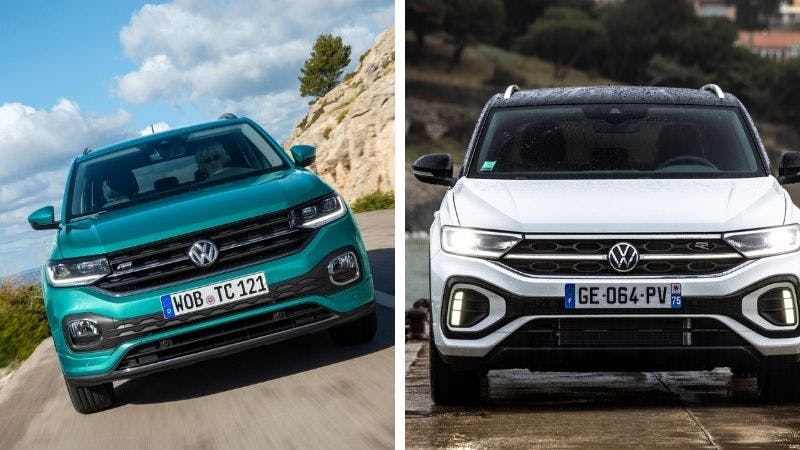 El frontal copia casi el mismo diseño, pero otra vez la jerarquía del T-Cross sale a la luz.