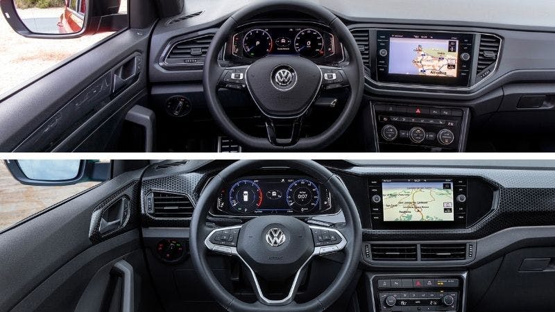Volkswagen T-Roc vs. T-Cross: Vida a bordo y espacio interior