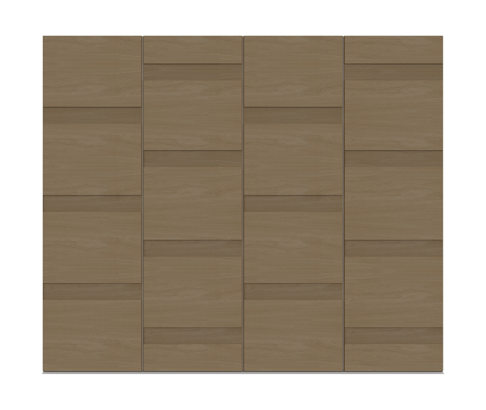 Natural Oak Garage Door - Linea by Deuren