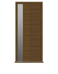 Dark Oak single leaf front door - Pichola HS by Deuren