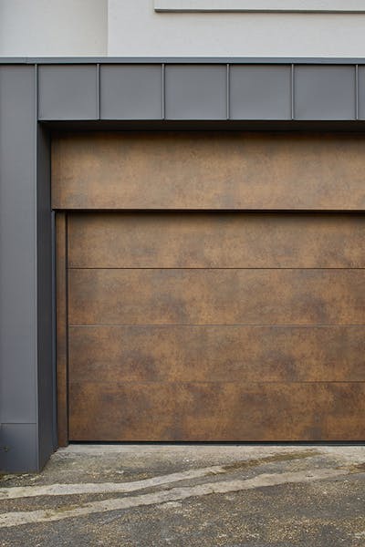 Overhead Sectional Garage Door | Pianura | Patina Bronze, Special Finish