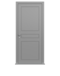 Lamp Room Grey Single leaf front door - Georgian by Deuren