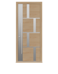 Single leaf front door with single glazed lateral - Tegal SSI by Deuren