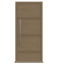 Natural Oak single leaf front door - Linea by Deuren