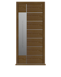Dark Oak single leaf front door - Versare S by Deuren