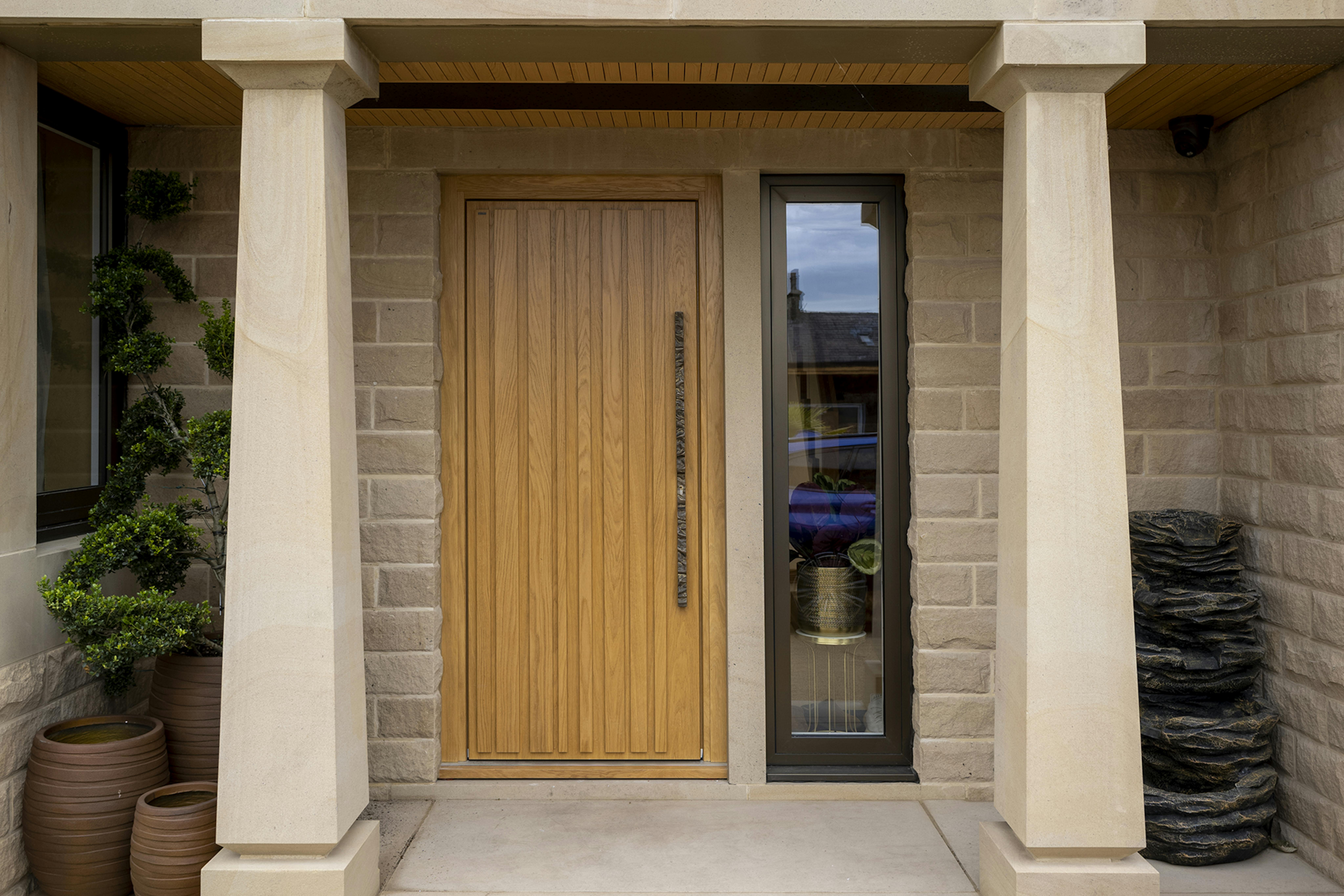 Oak Piano Front Door