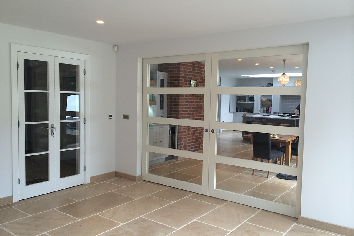 Internal double doors