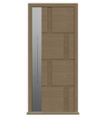 Natural Oak Single leaf front door - Tegal S by Deuren