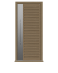 Natural oak single leaf front door - Como S by Deuren