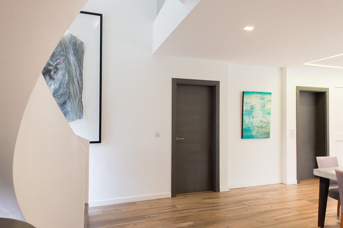 Bespoke Internal Door Trem H Oak Grey