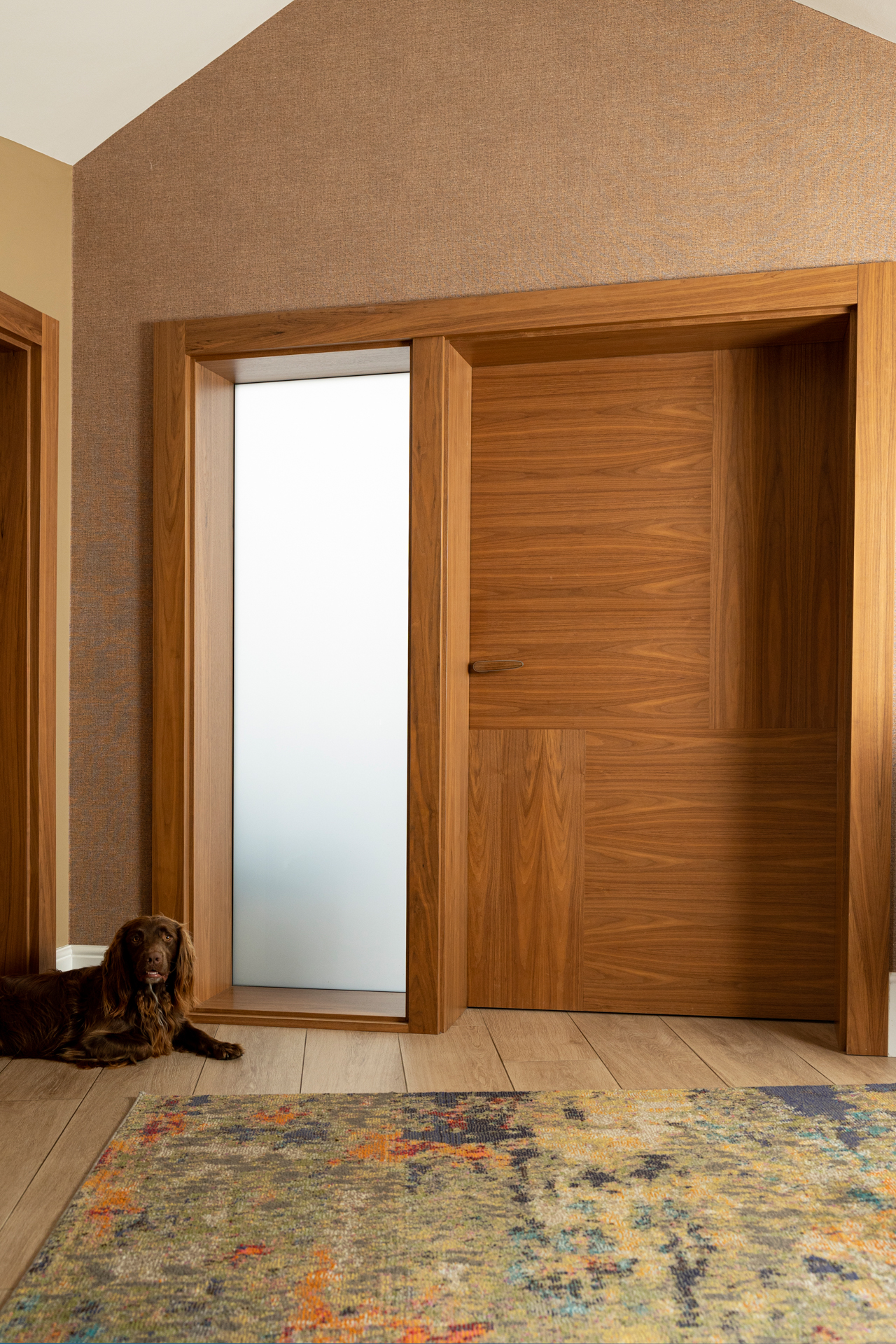 Bespoke Internal door Oversized Vario 4 with frosted lateral