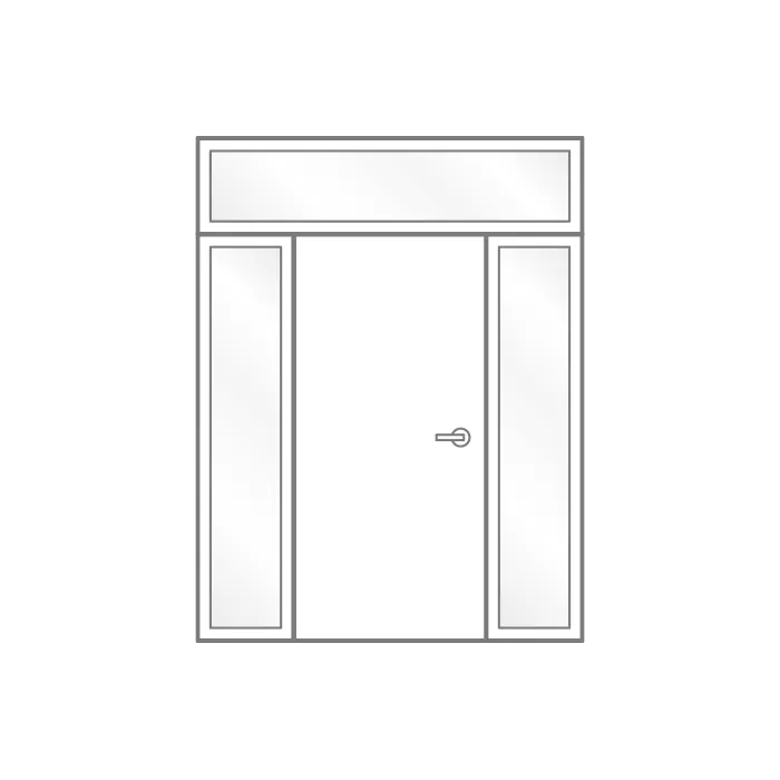 Full glazed surround front doors