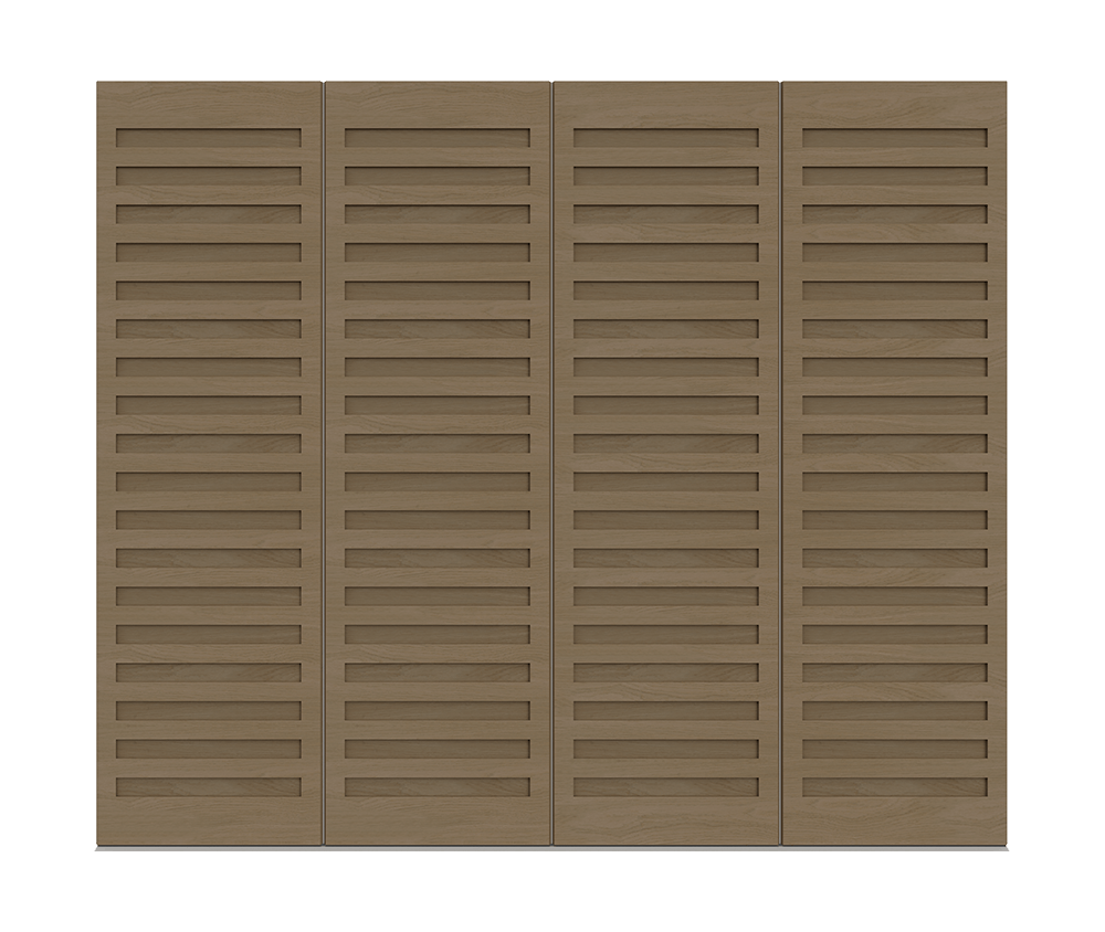 Natural Oak garage door - Como by Deuren