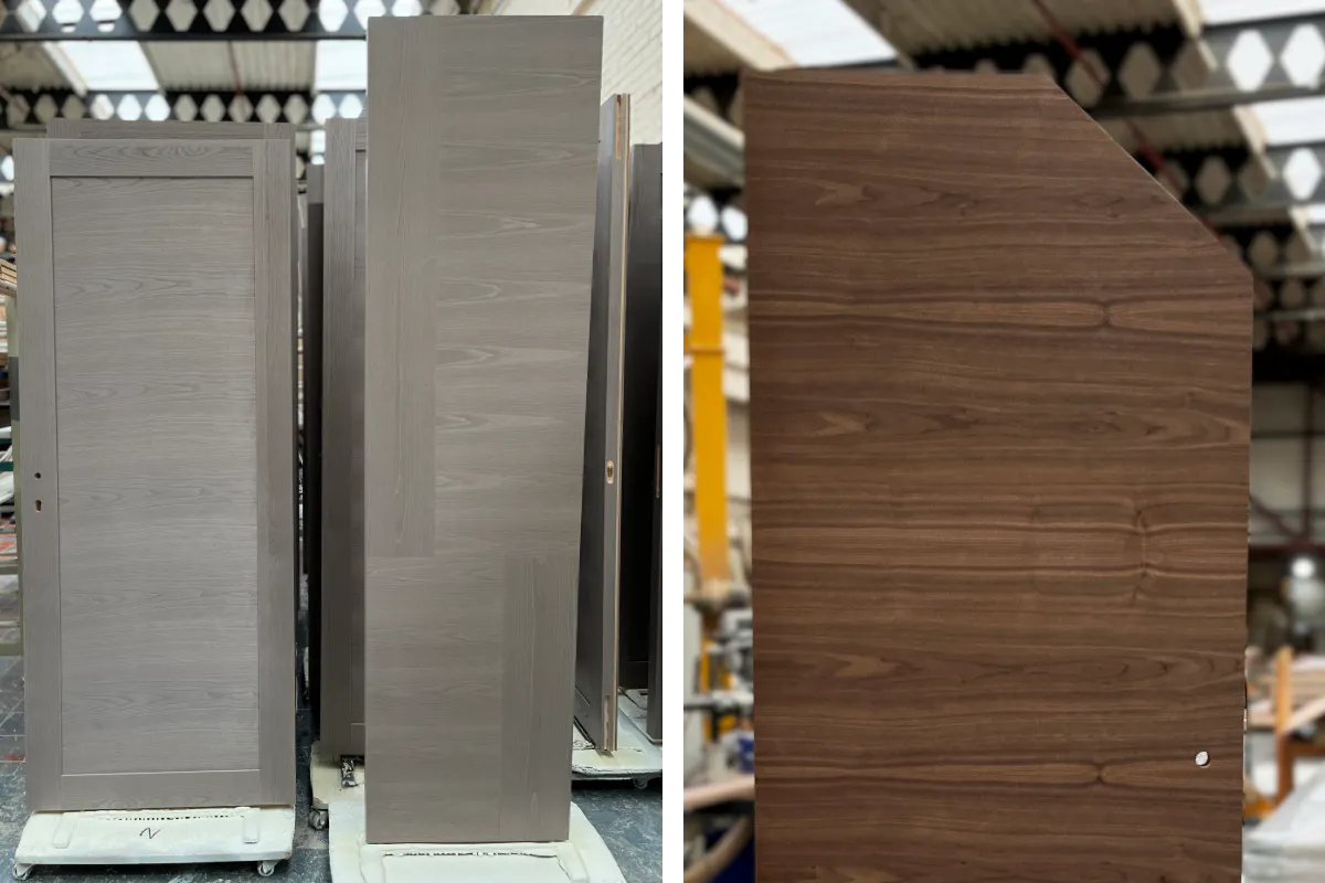 Multiple Deuren doors in a range of sizes and shapes illustrate the variety of what we can deliver.