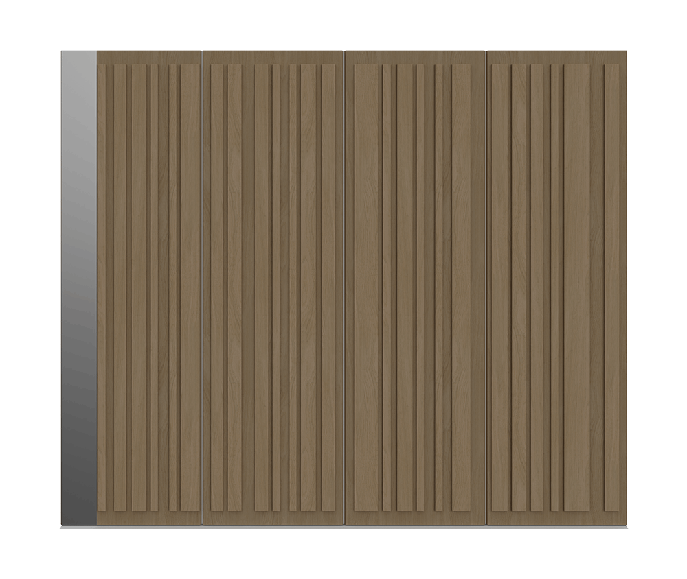 Natural Oak garage door - Piano S by Deuren