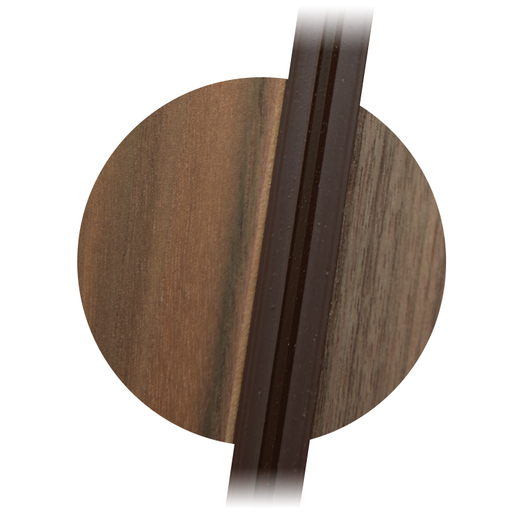 Walnut door seal.