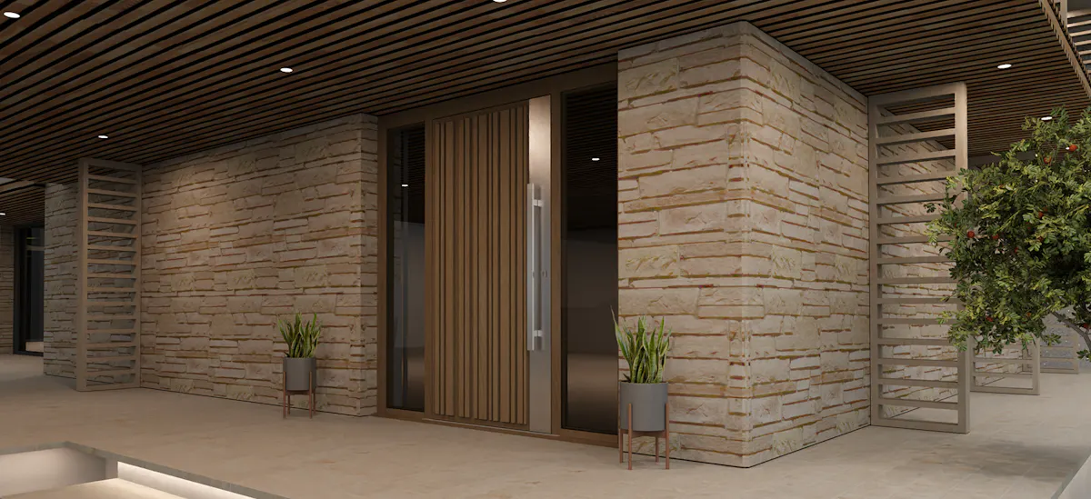 modern Toba S bespoke entrance door