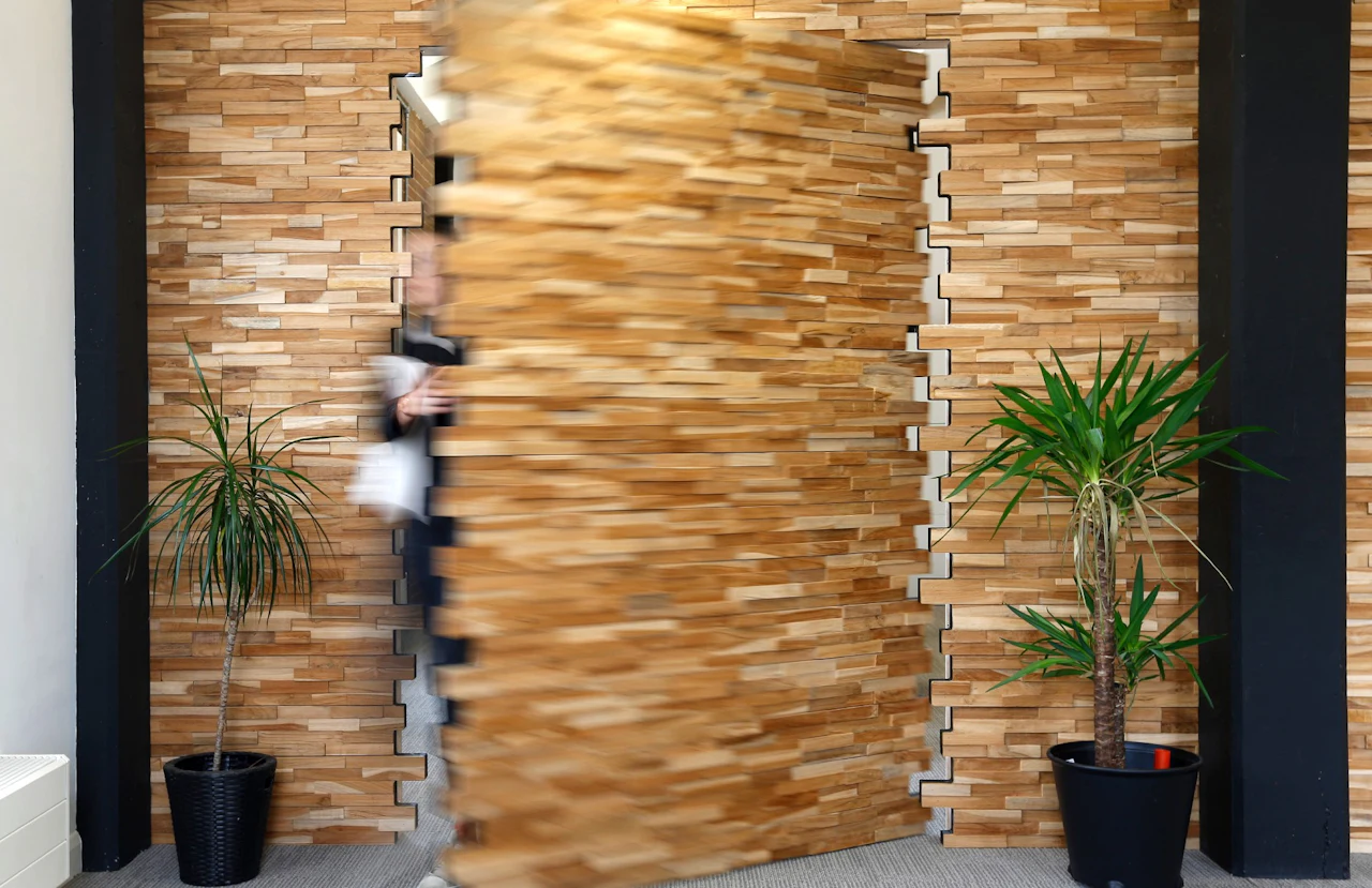 Bespoke hidden internal wooden door