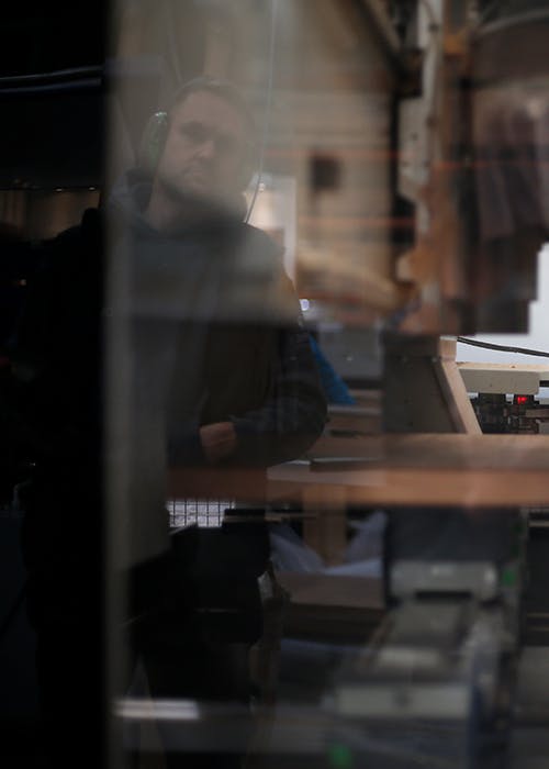 A man working in a workshop