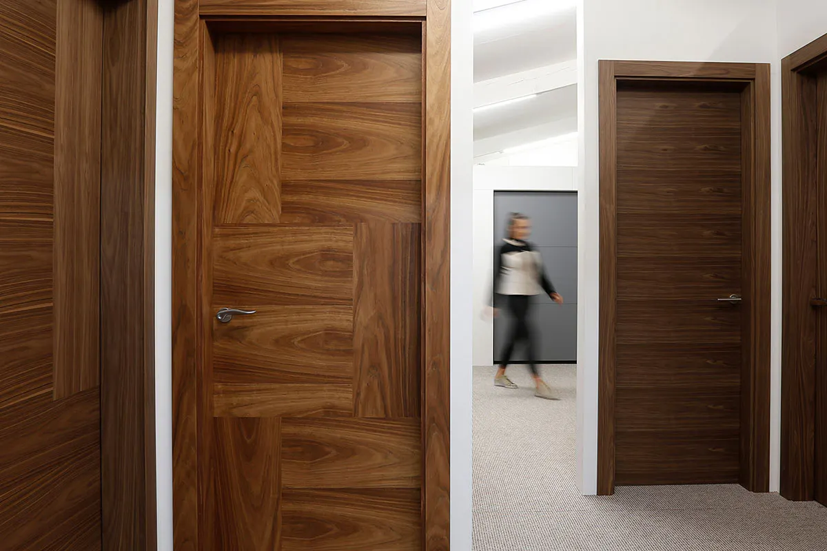 Deuren's internal, external and garage door showroom