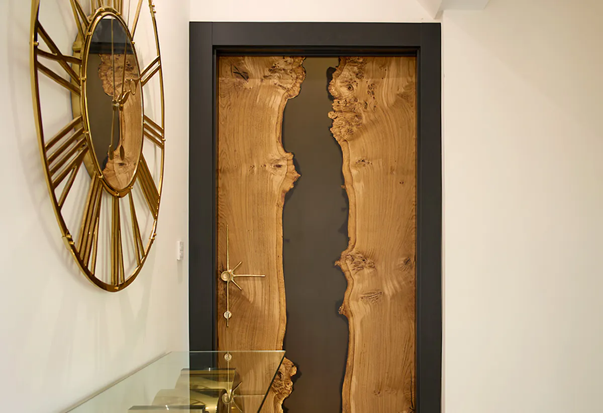 A custom internal wooden door