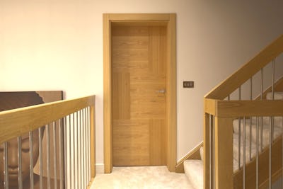 Bespoke Internal Door Natural Oak Vario 6