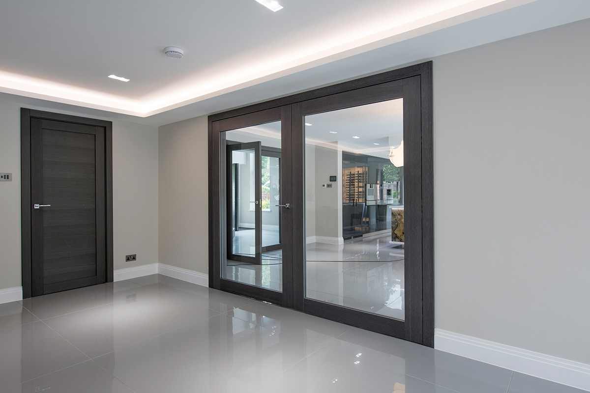 Bespoke Internal Door Gio Glass Double Closed