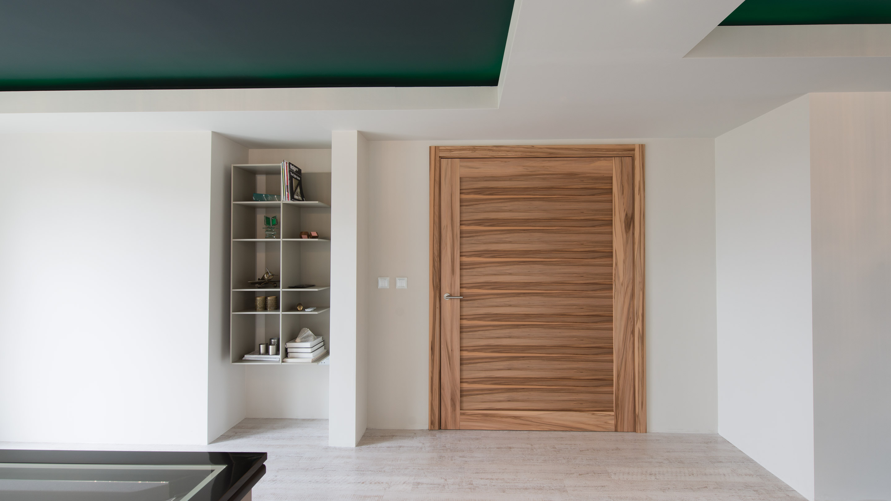 Satin Walnut single leaf door - Gio by Deuren