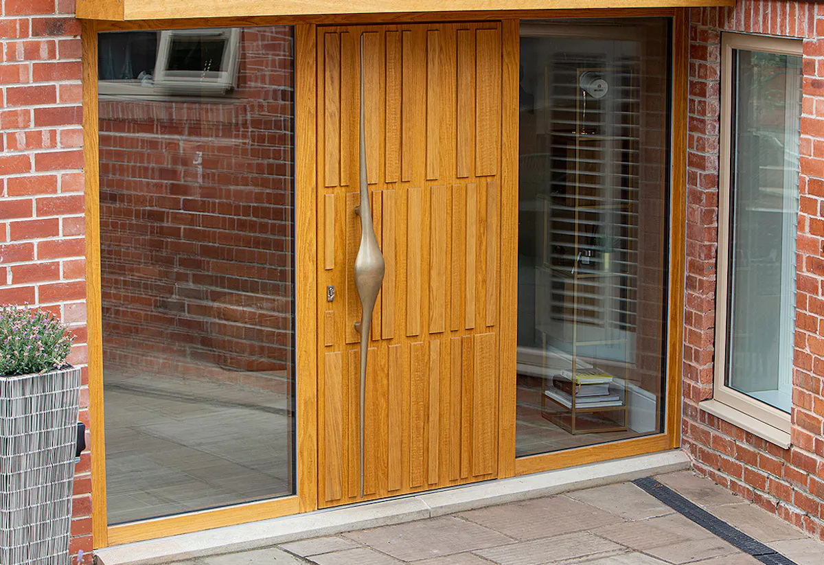 Deuren front door with glass panels