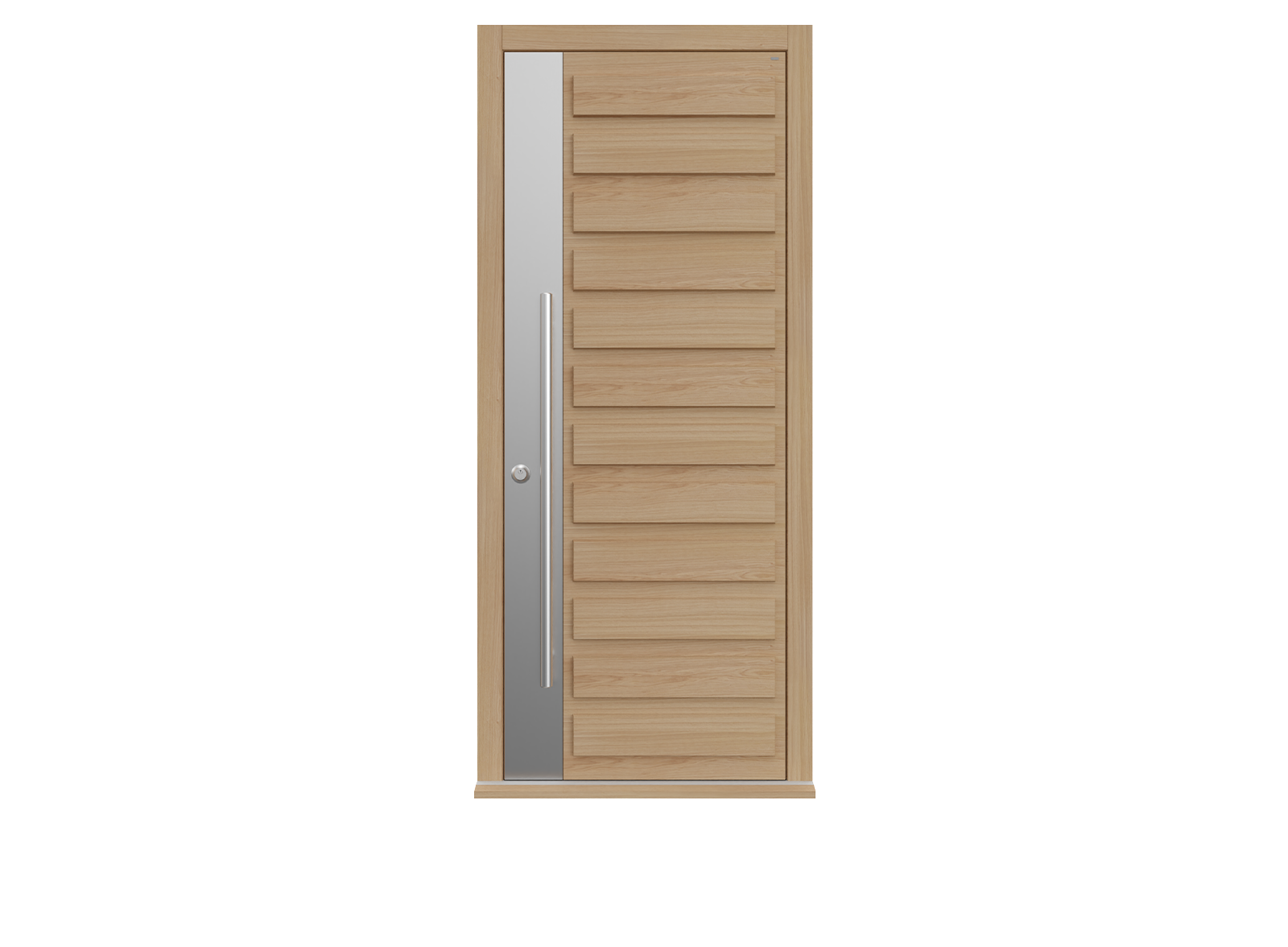 Como S Modern front door in natural oak