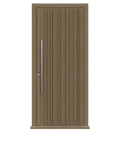 Natural Oak Single leaf front door - Piano by Deuren
