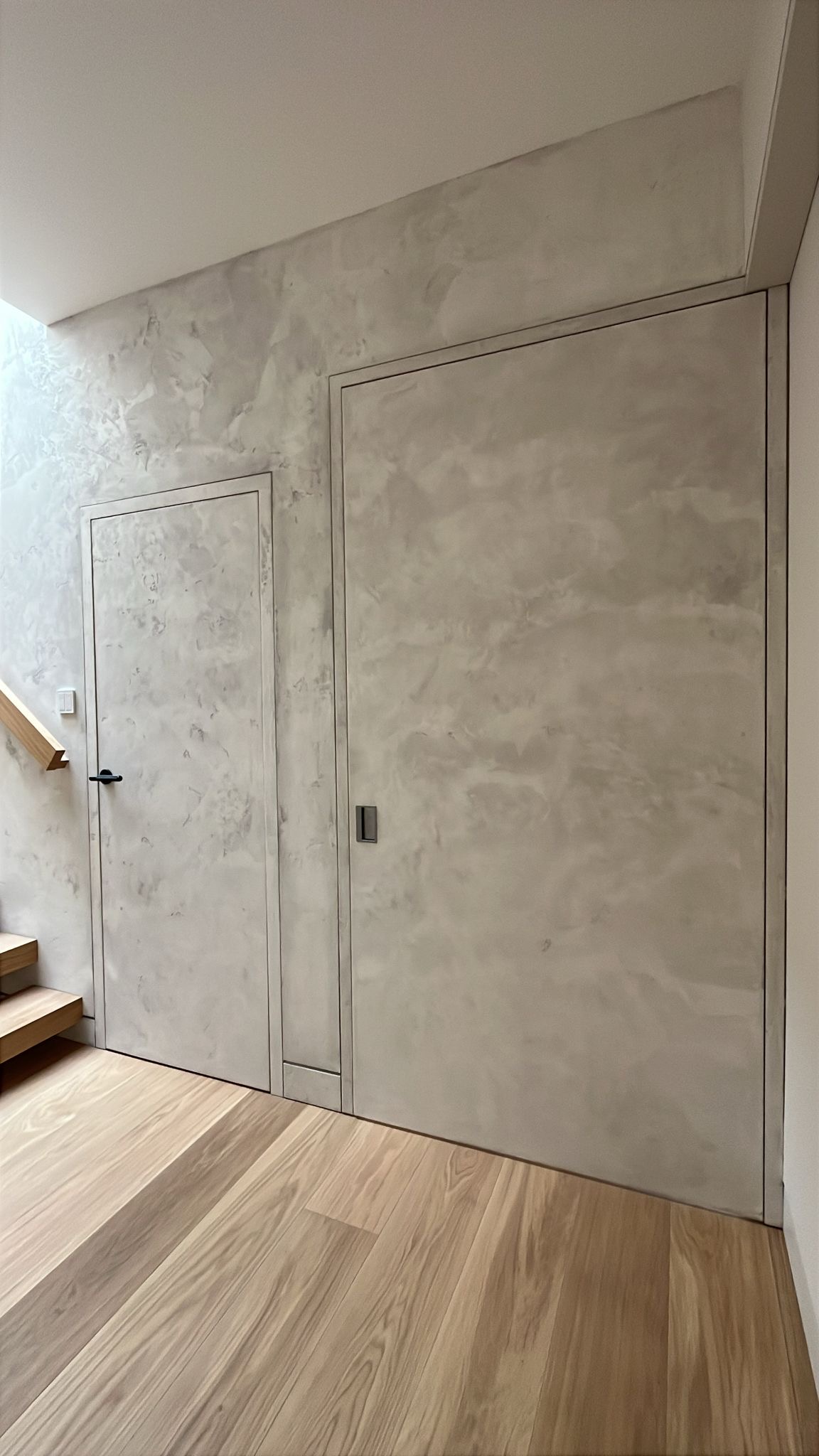 Bespoke Internal door Trem with bespoke finish matching cladding