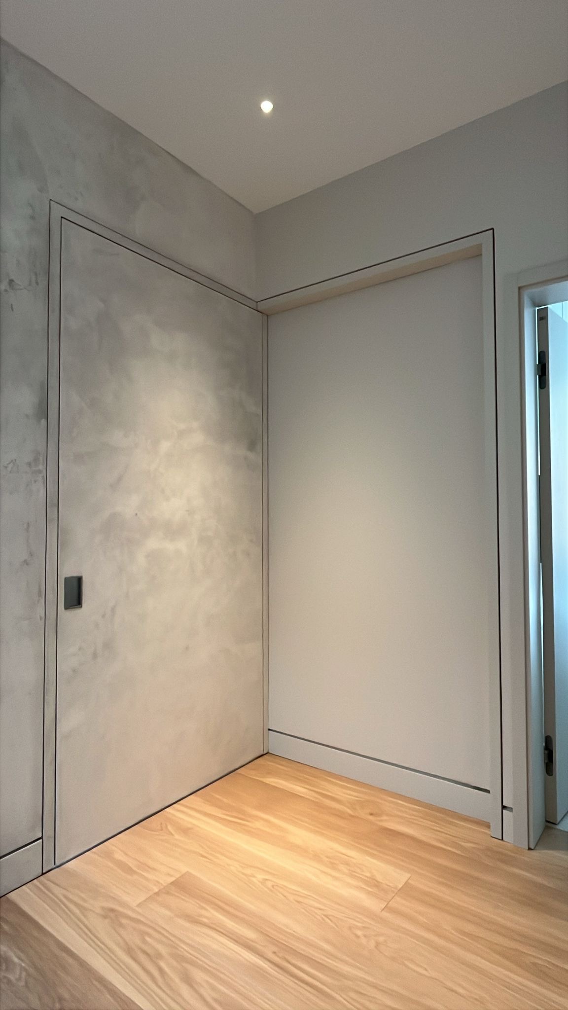 Bespoke Internal door with bespoke finish matching cladding