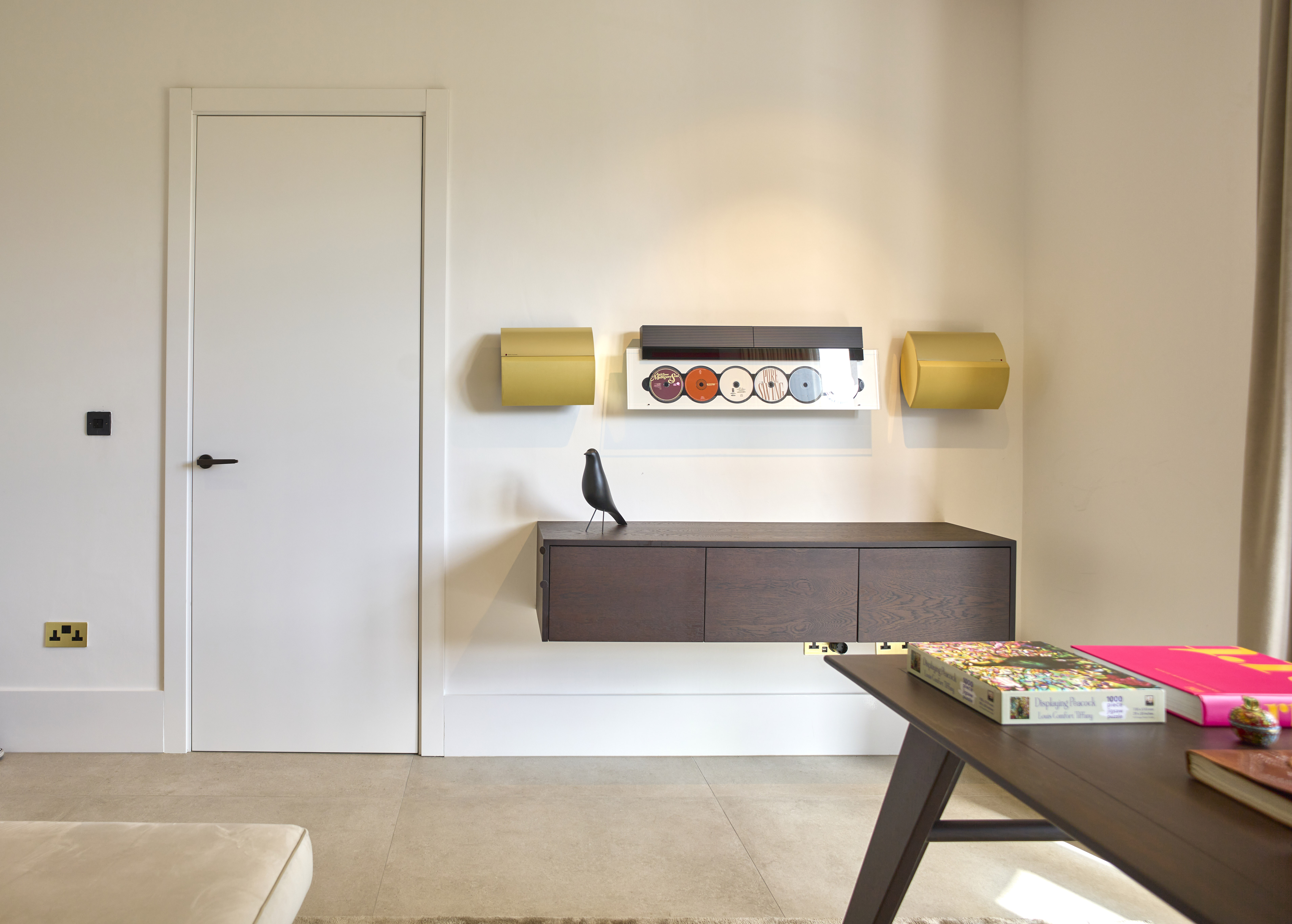 Painted white Internal Trem door in white