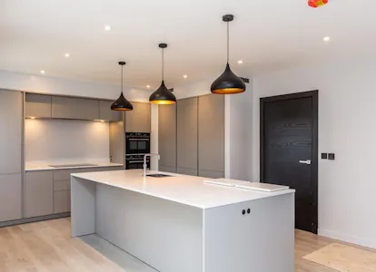 Beautiful black doors for a breathtaking gated development