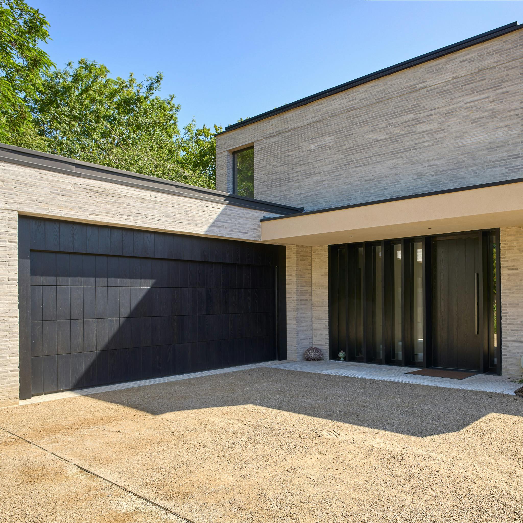 An oversized stained-oak beauty, perfectly suited for this dream home