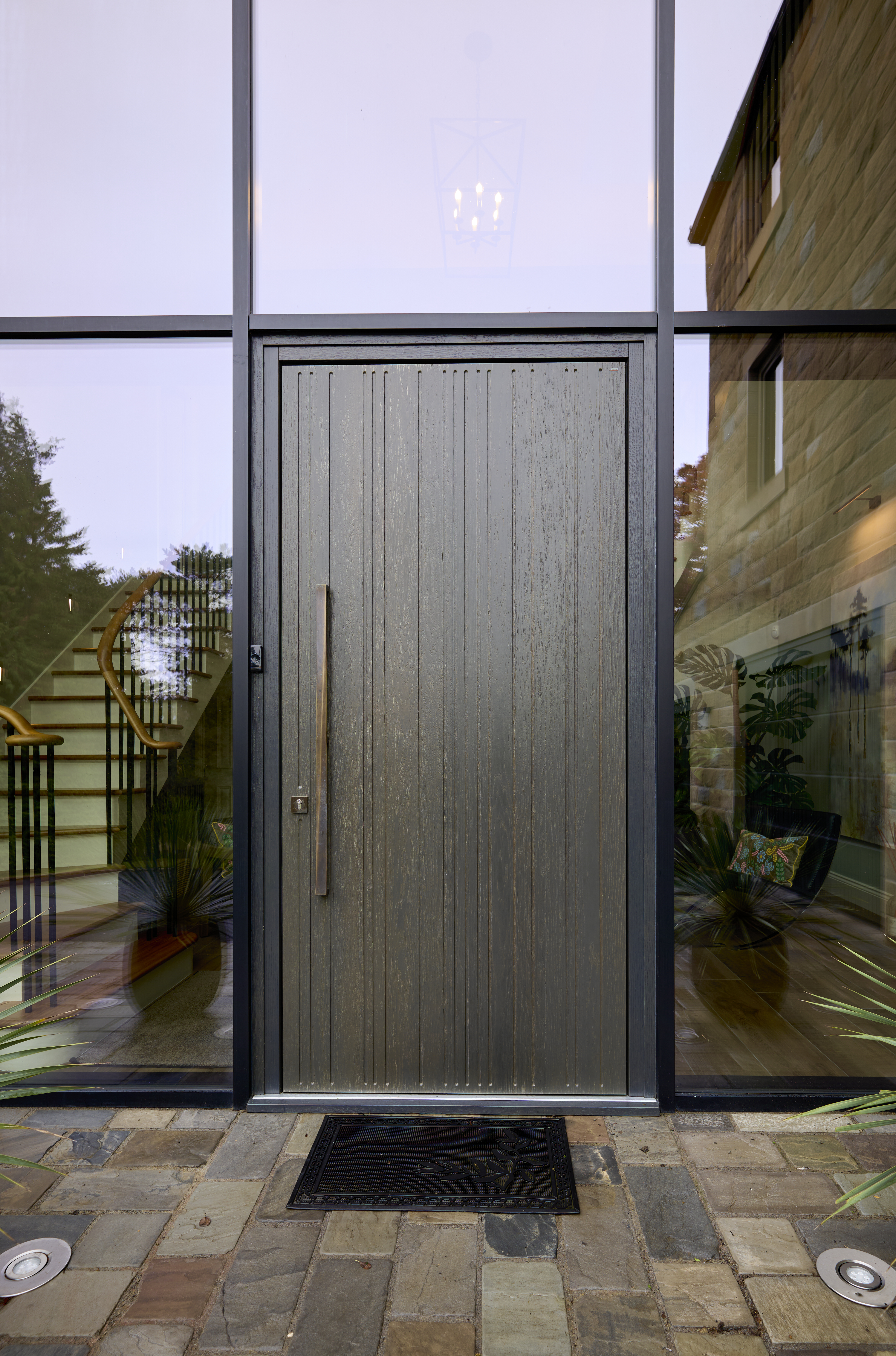Bespoke Toba Entrance door with side laterals