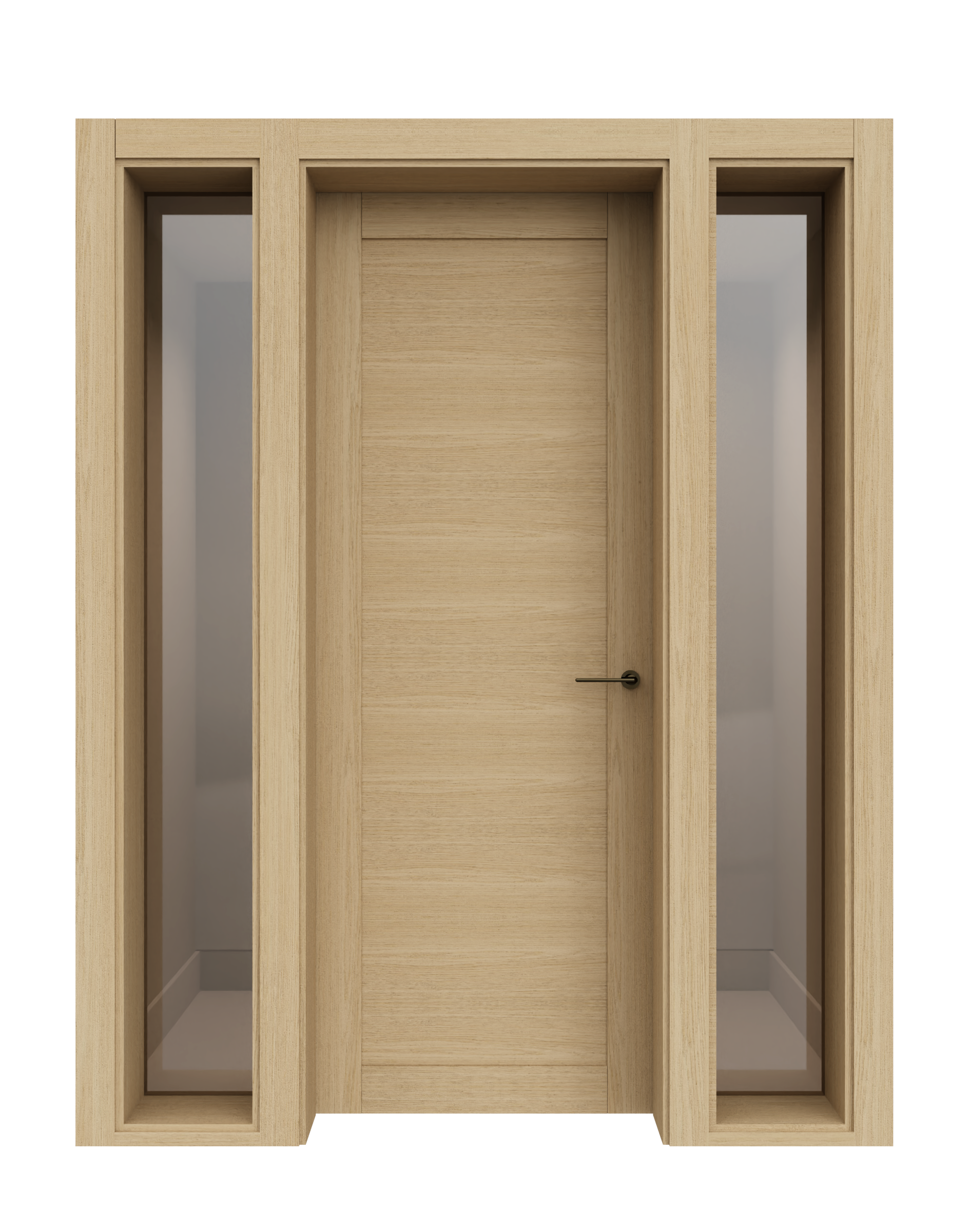 Glazed surround either side