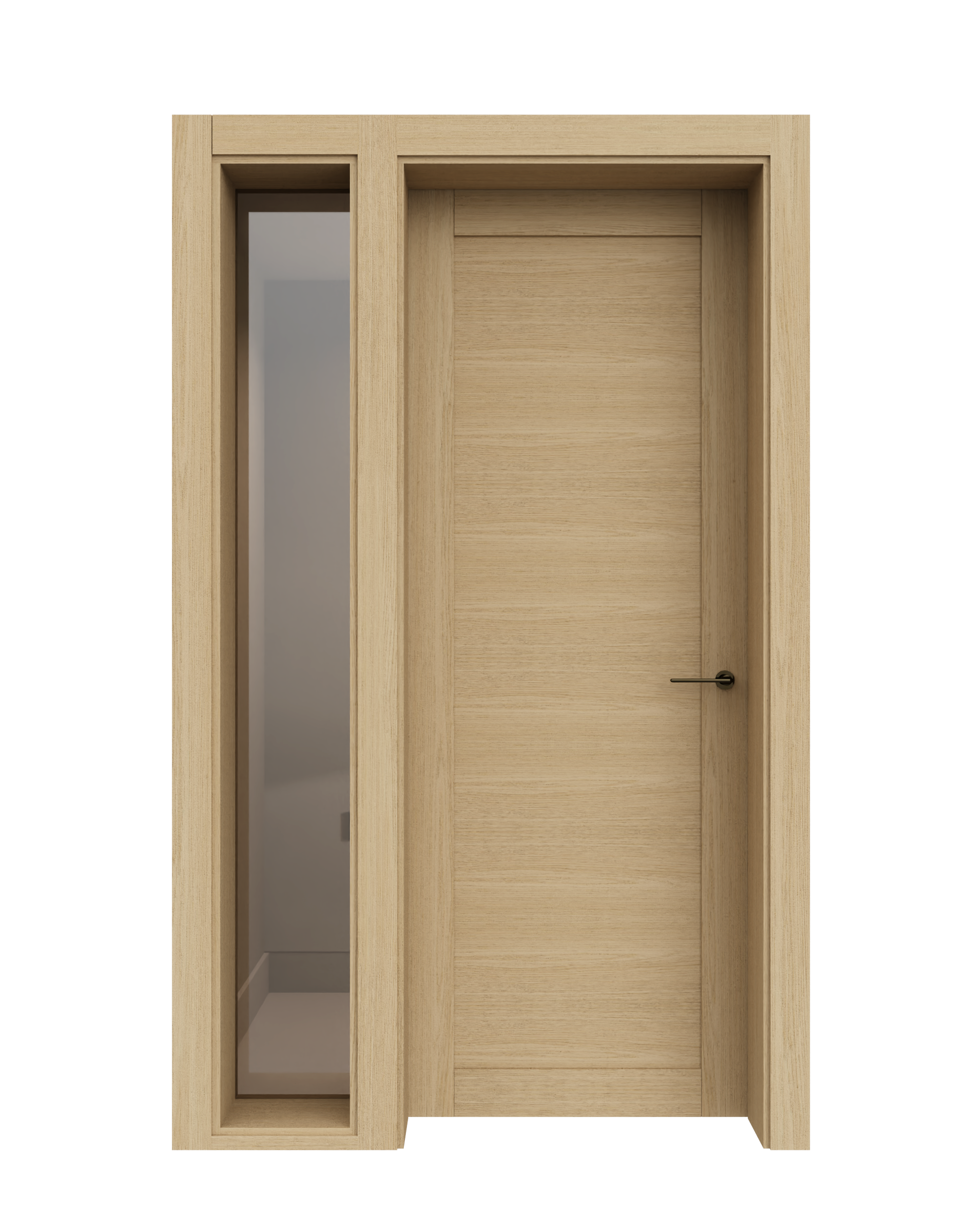 Glazed surround one side