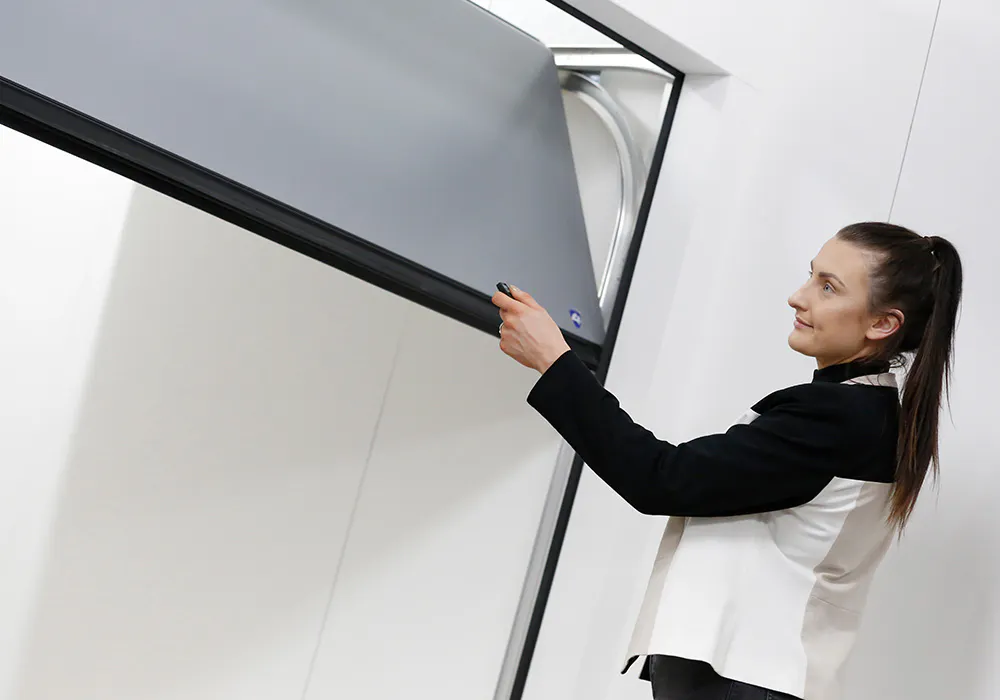 Garage door showroom