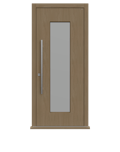 Natural Oak Single leaf front door - Vista by Deuren