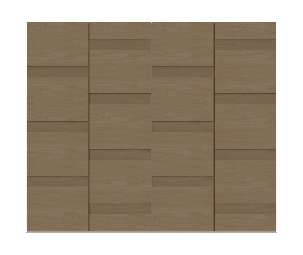 Natural Oak garage door - Linea by Deuren